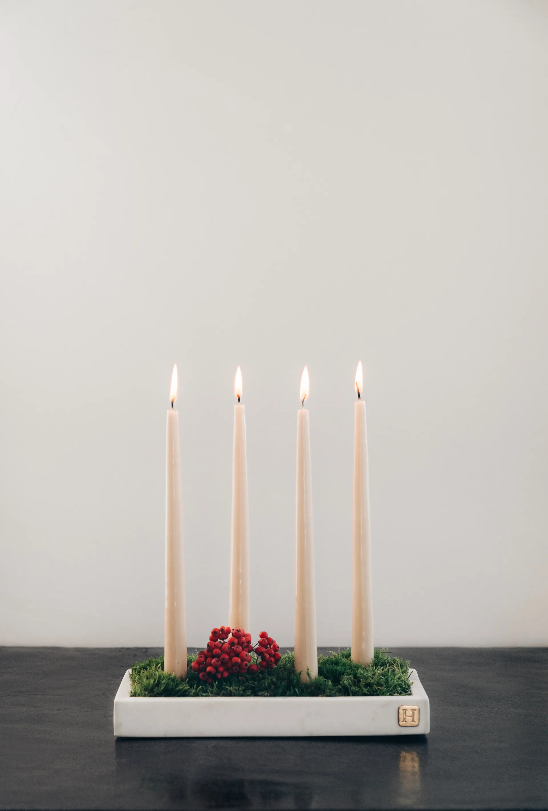 Herrgårdsljus 30 cm 6-pack, Rosa glans Hilke Collection
