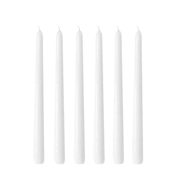 Herrgårdsljus 30 cm 6-pack - Vit glans - Hilke Collection