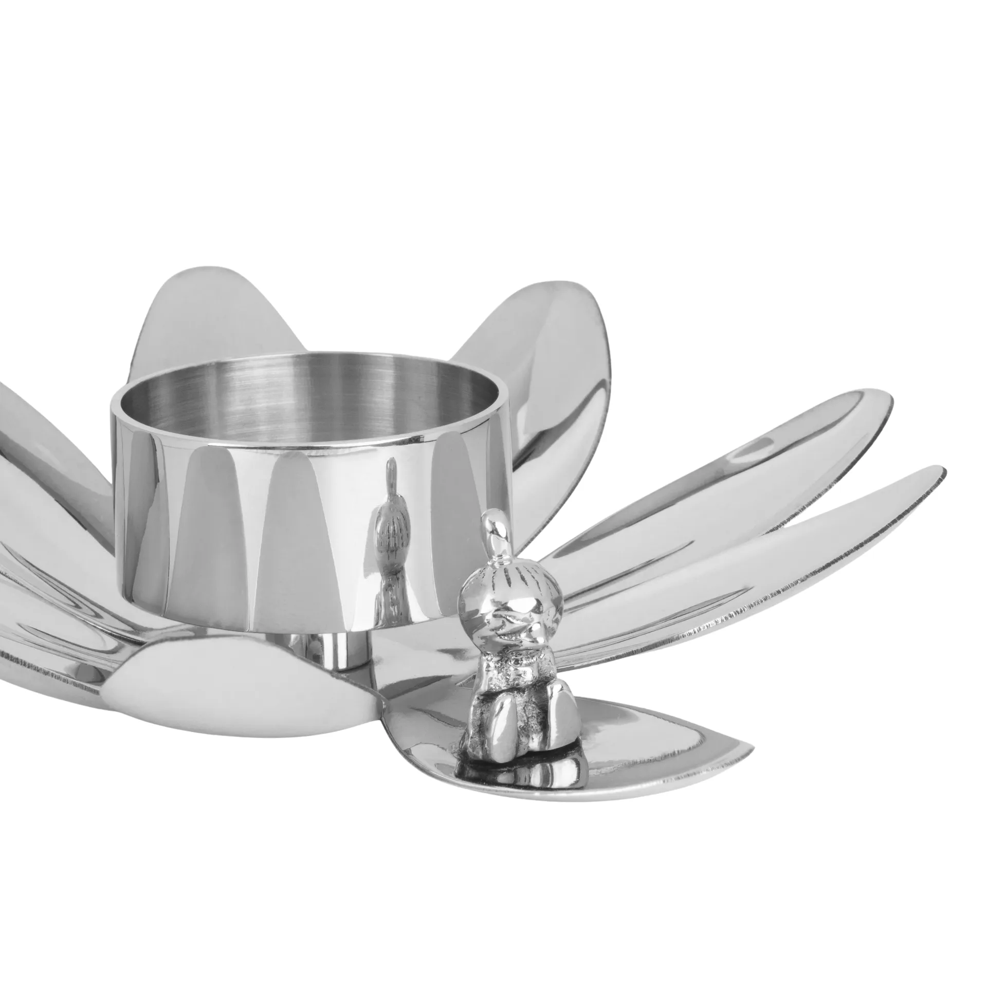 Hilke X Mumin Lilla My ljusstake, Förnicklad mässing Hilke Collection