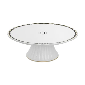 Lignano Sabbiadoro tårtfat Ø26 cm - Svart glans - Hilke Collection