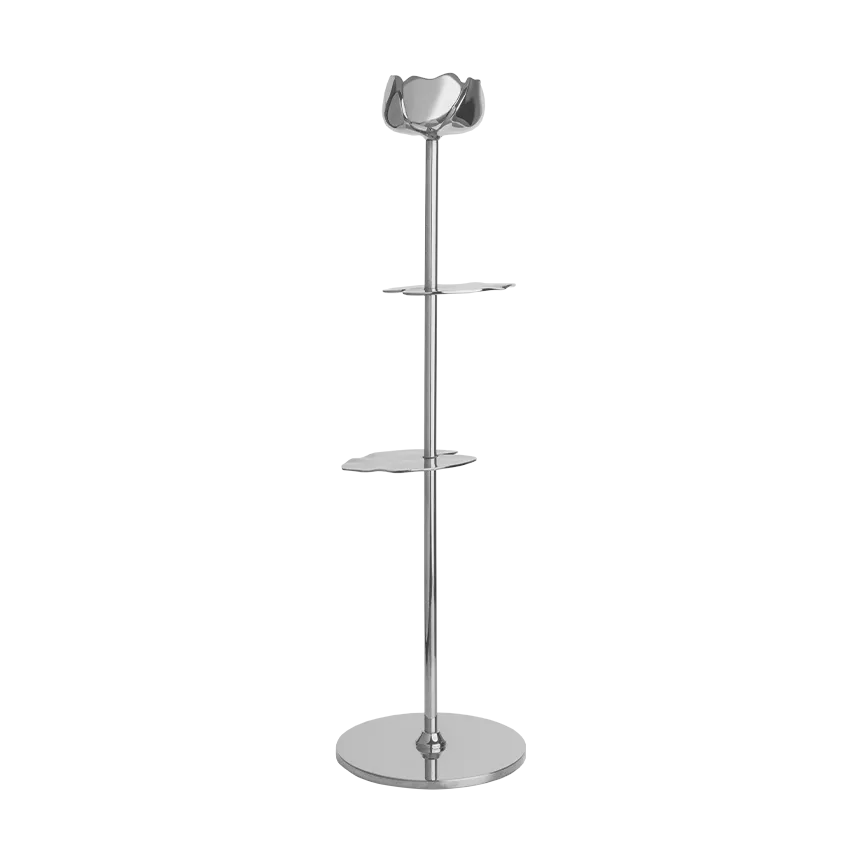 Ninfea Alta ljusstake 35 cm, Förnicklad mässing Hilke Collection