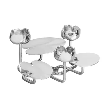 Ninfea grande ljusstake - Förnicklad mässing - Hilke Collection