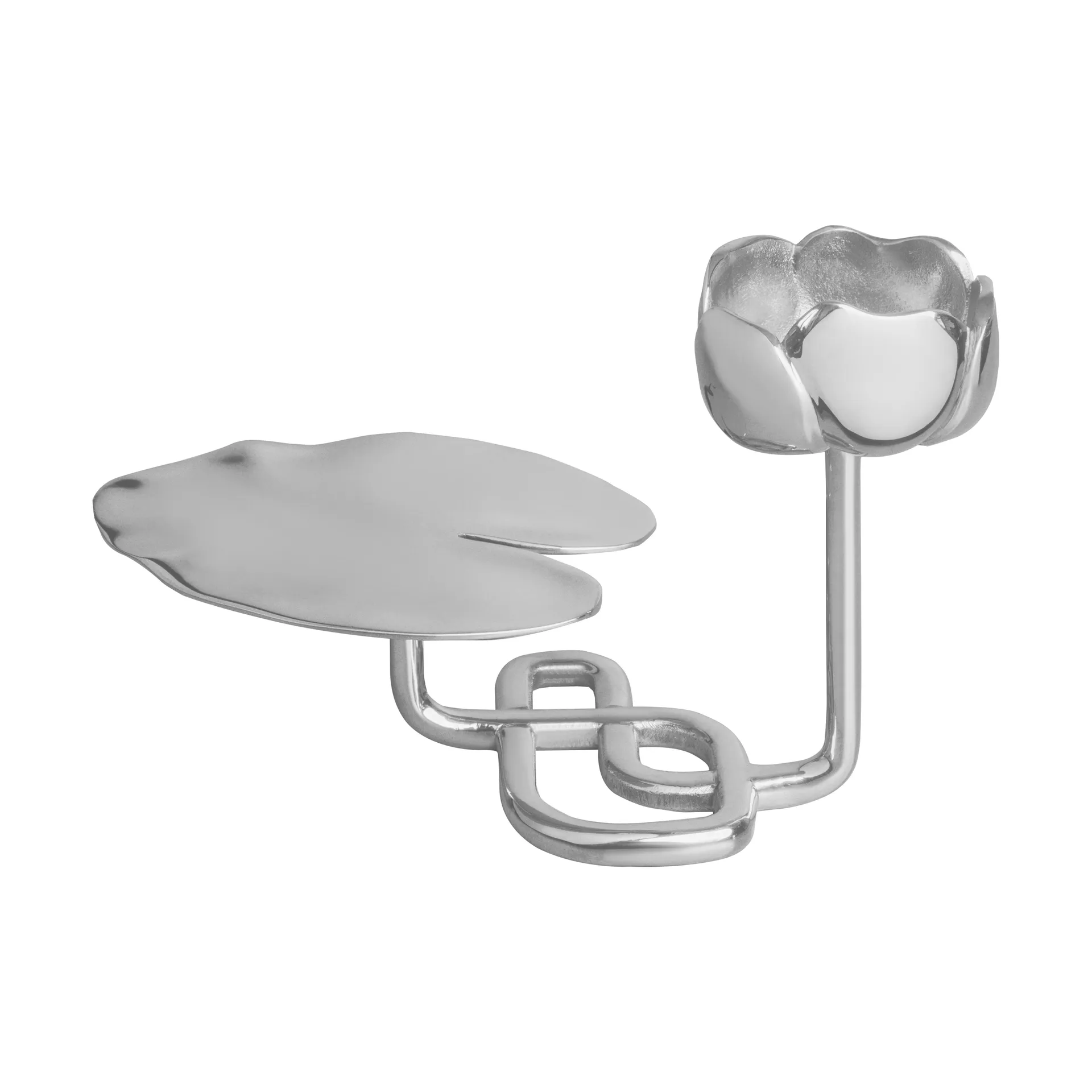 Ninfea No.1 ljusstake, Förnicklad mässing Hilke Collection