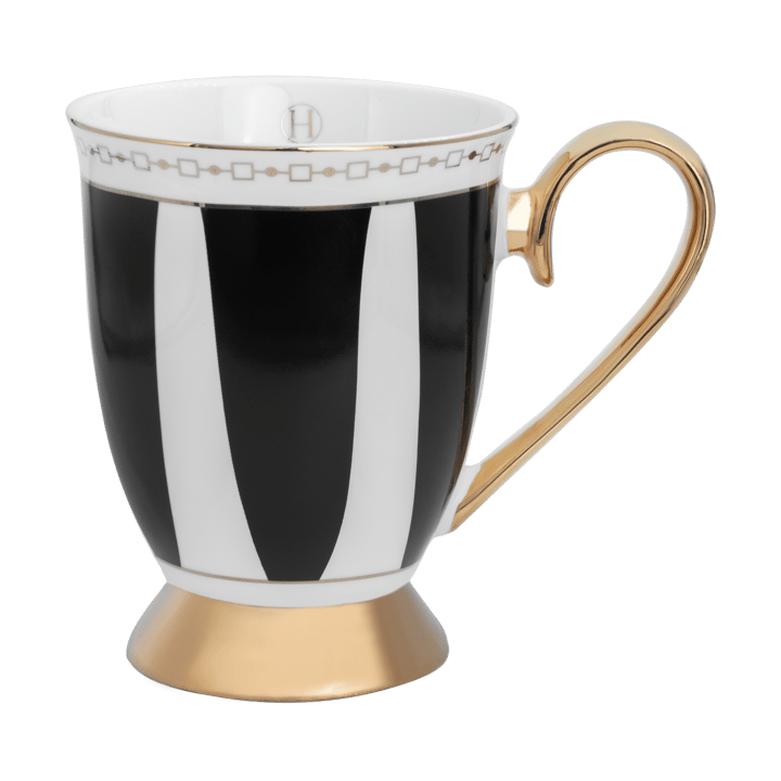 Strisce Nero mugg 28 cl - Svart-vit-guld - Hilke Collection