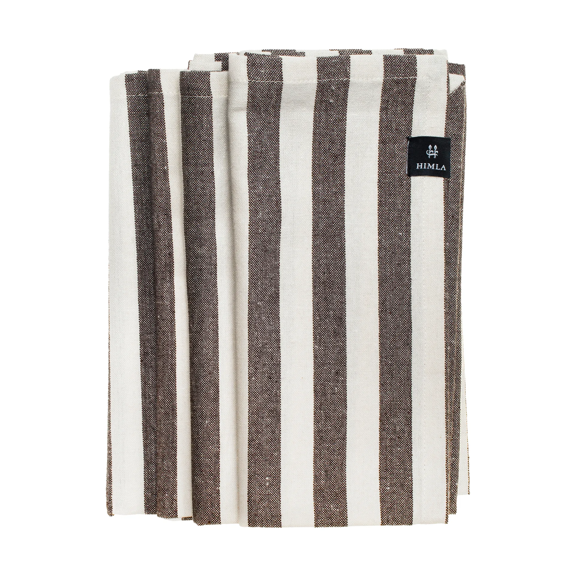 Bretagne tygservett 50x50 cm 4-pack, Chocolate Himla