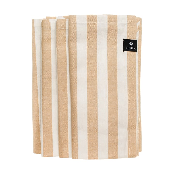 Bretagne tygservett 50x50 cm 4-pack - Wheat - Himla