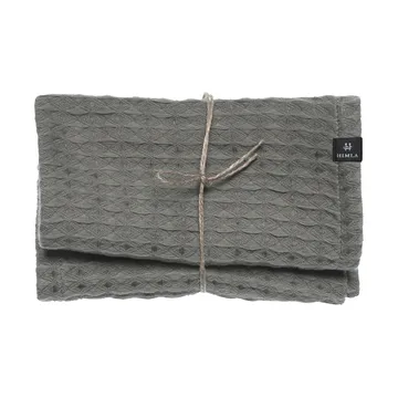 Ego gästhandduk 30x30 cm 2-pack - Charcoal - Himla