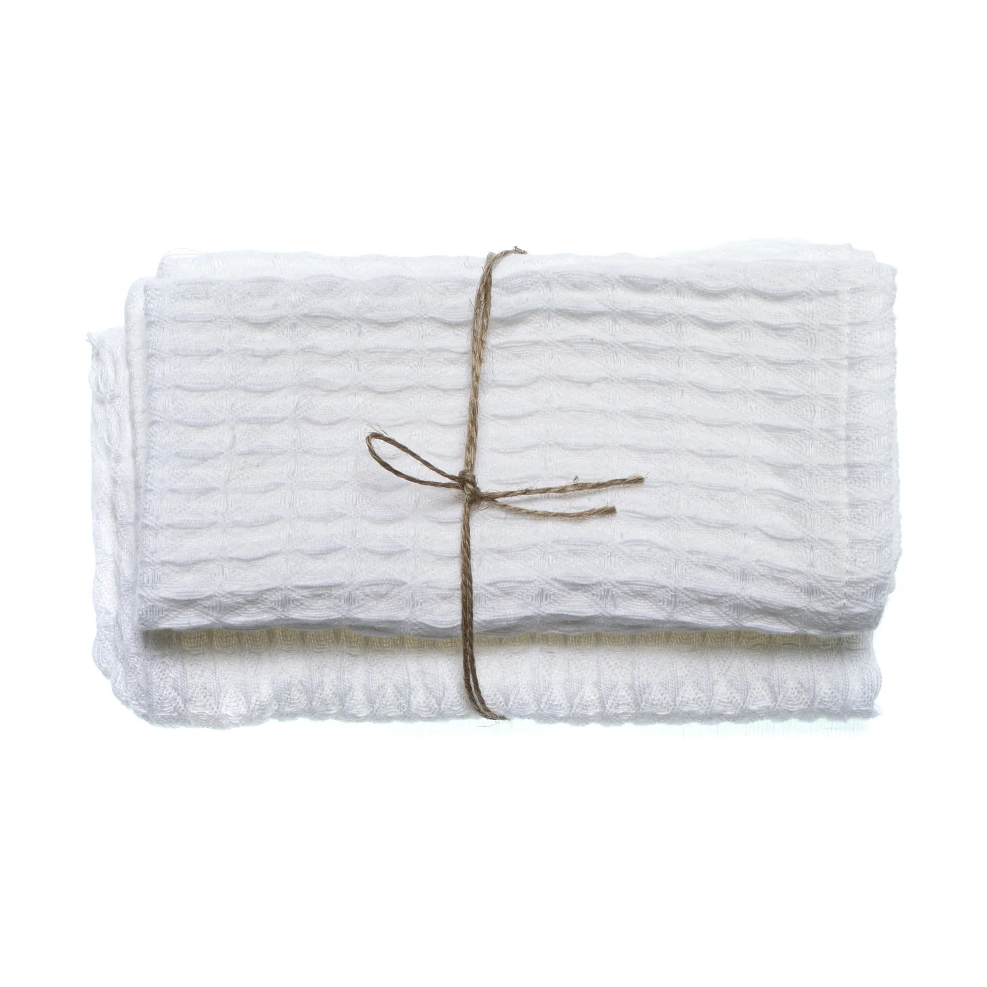 Ego gästhandduk 30x30 cm 2-pack, White Himla