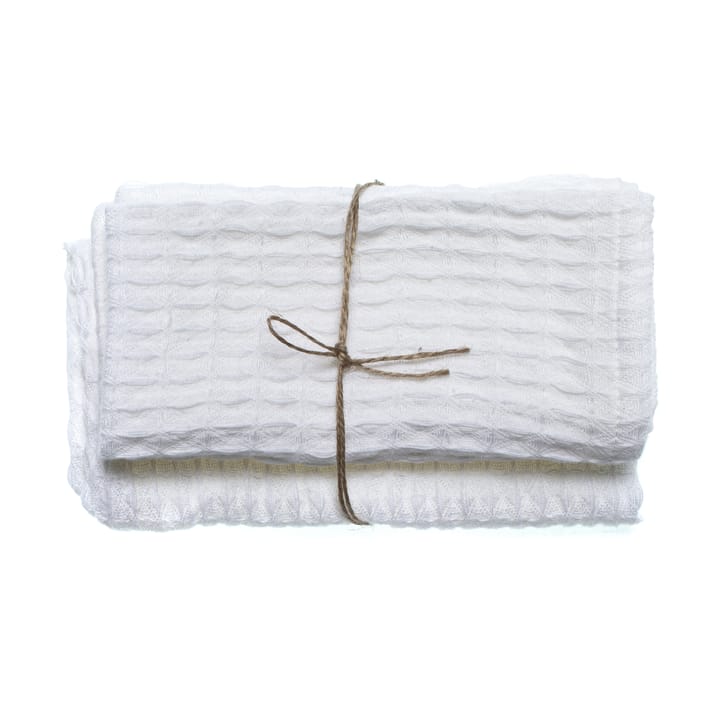 Ego gästhandduk 30x30 cm 2-pack, White Himla