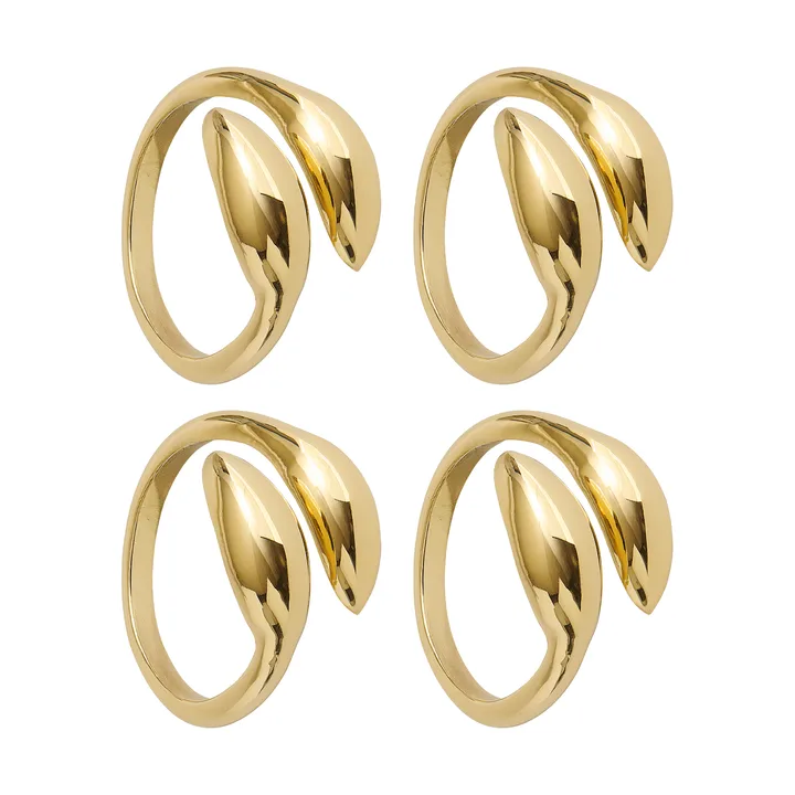 Inverness servettring - Mässing, 4-pack - Himla