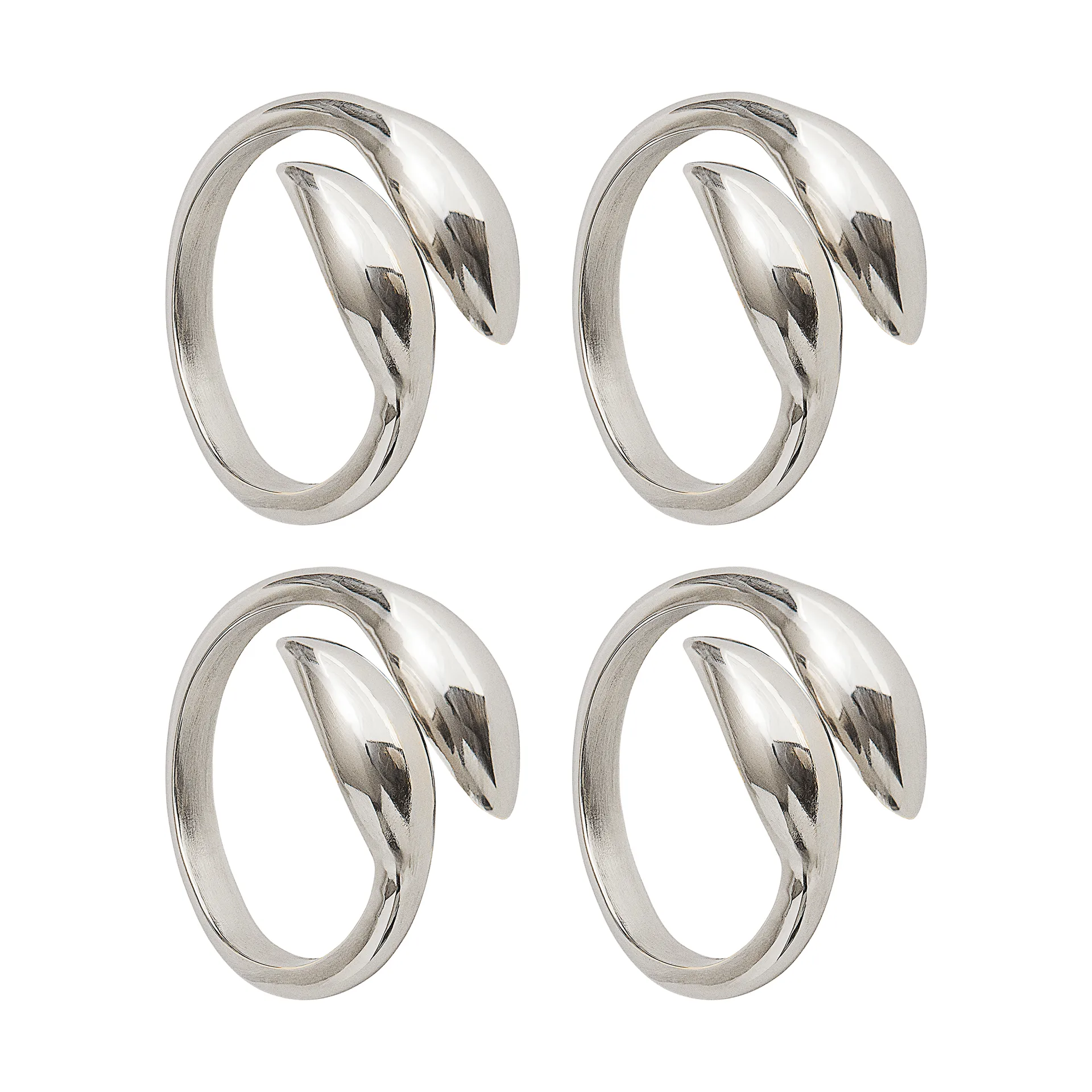 Inverness servettring, Silver, 4-pack Himla