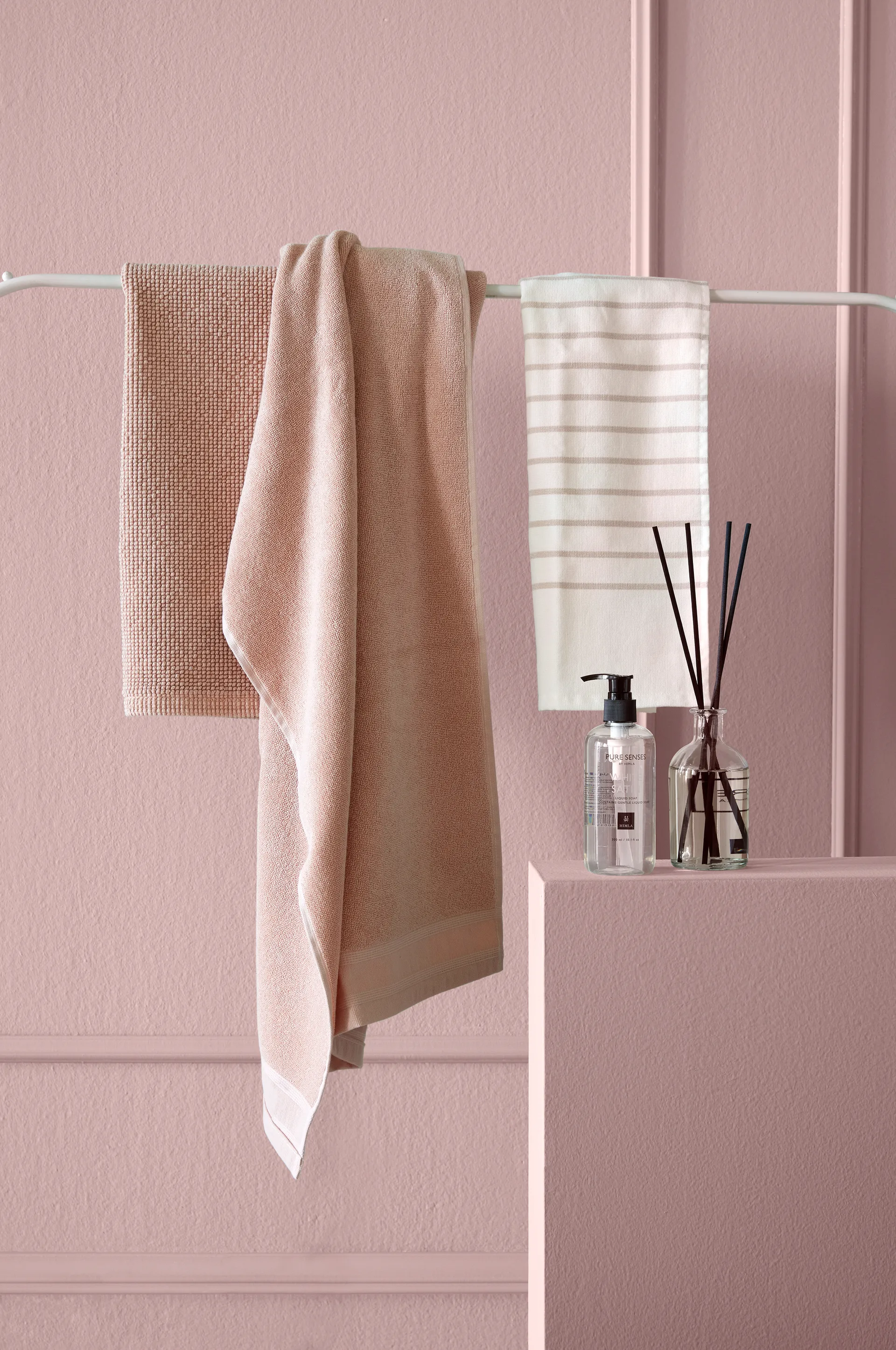 Lina handduk 50x70 cm, Powder Himla