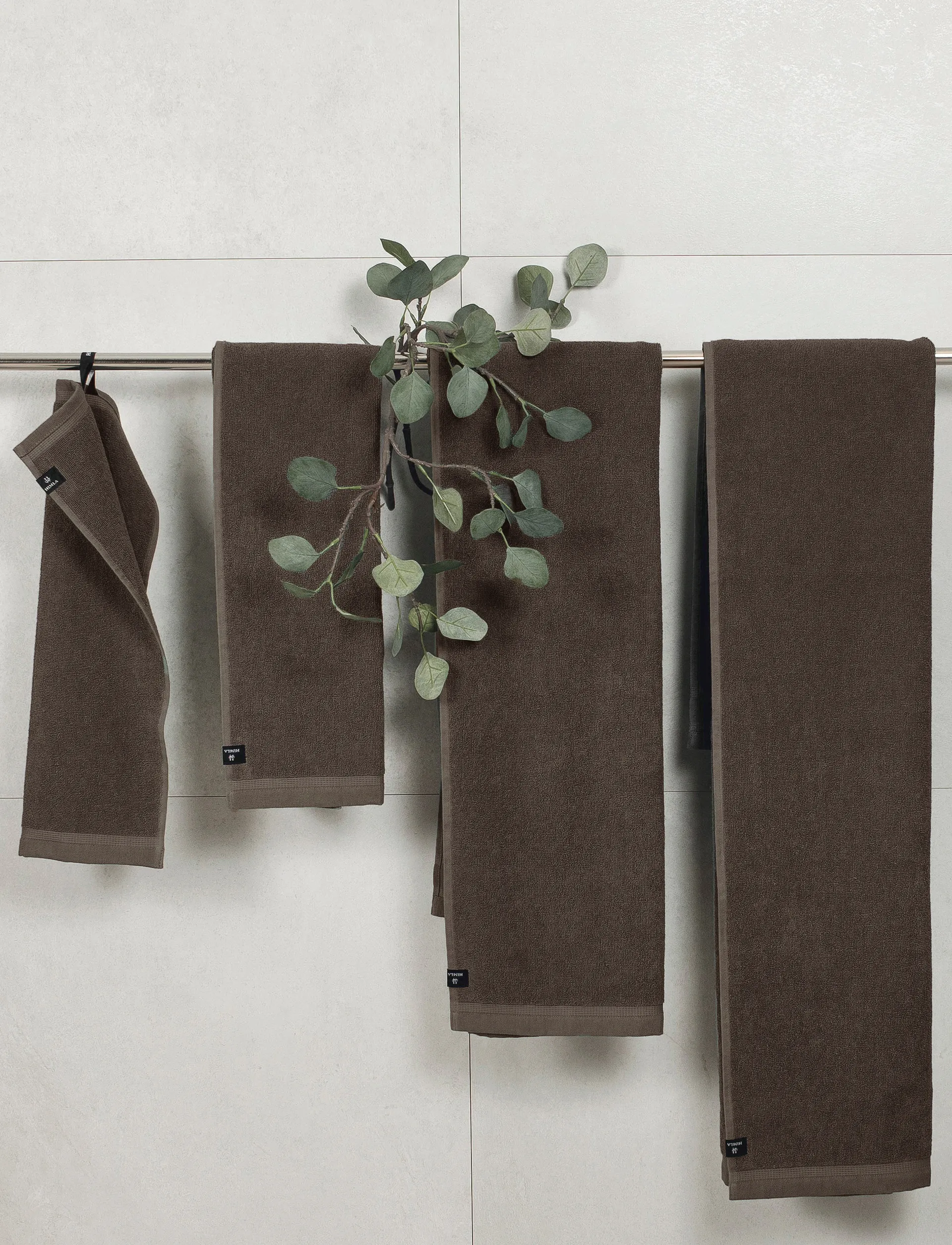 Lina handduk chocolat, 100x150 cm Himla