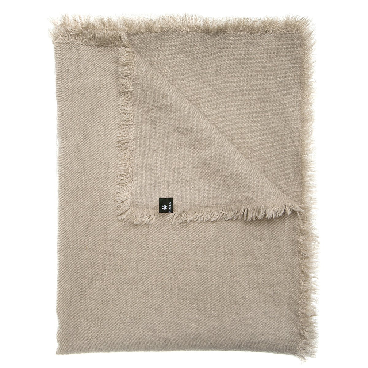Himla Merlin pläd i linne 130x170 cm Natural (beige)