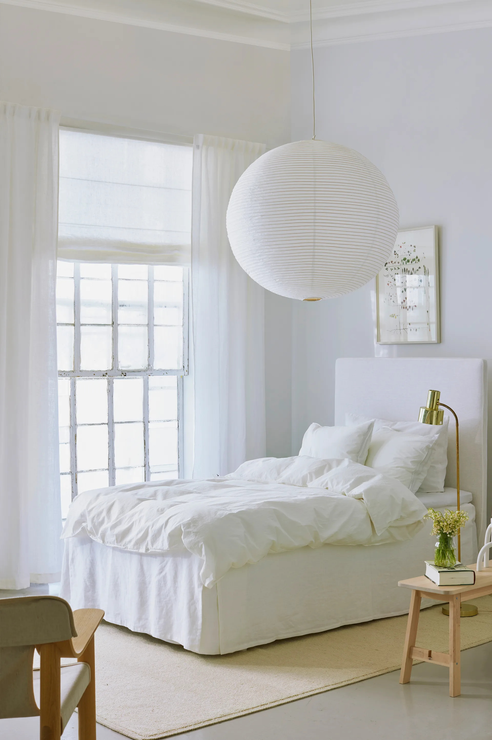 Miramar hissgardin 110x180 cm, White Himla