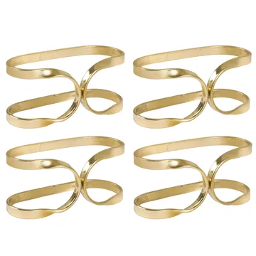 Oslo servettring 4-pack - Mässing - Himla