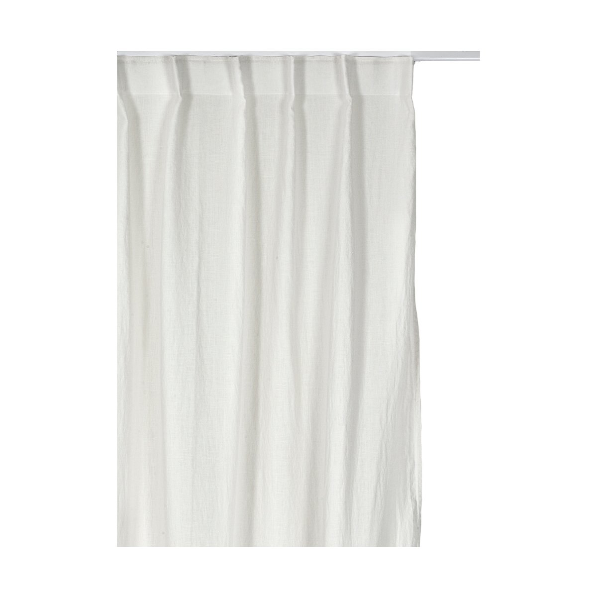 Himla Sunshine gardin med veckband 140x250 cm Fog (beige)