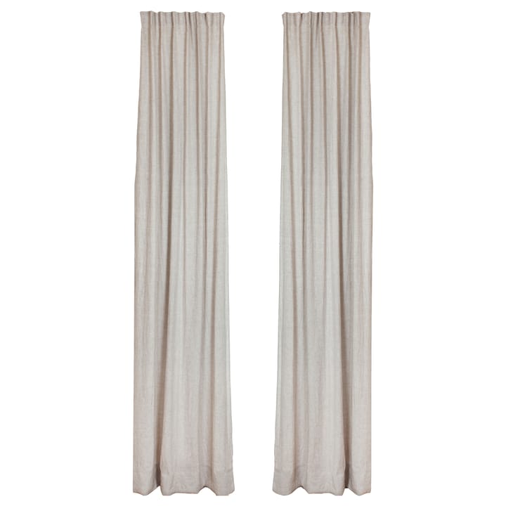 Sunshine gardin med veckband 140x290 cm - Oatmeal (natur) - Himla