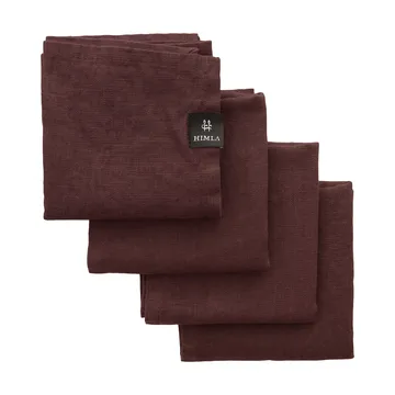 Sunshine servett 4-pack - Burgundy (röd) - Himla