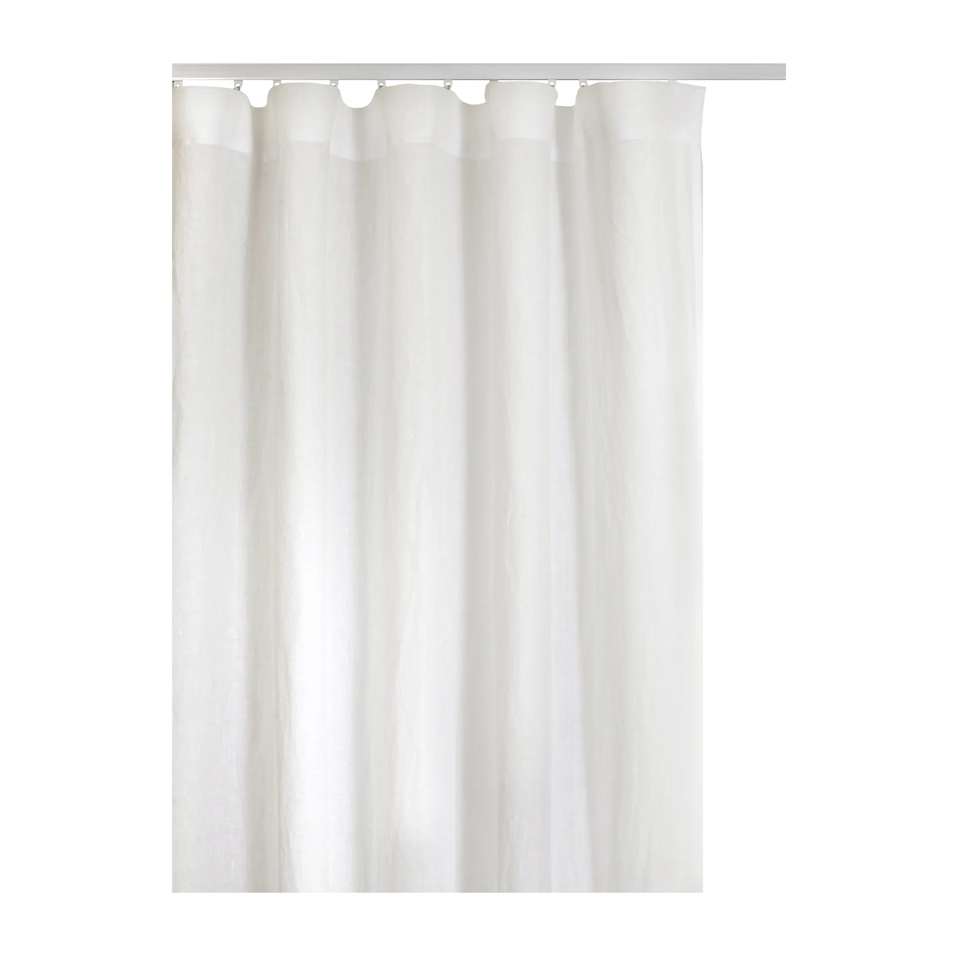 Twilight gardin med veckband 140x250 cm, Offwhite Himla
