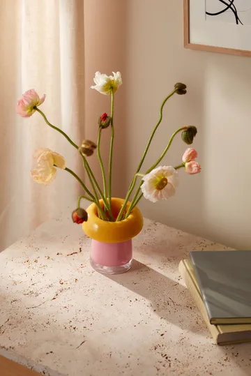 Soma vas - Pink-orange, 16,5 cm - Holmegaard