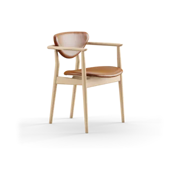 109 Chair fåtölj - Ljus ek-nevada cognac NV2488S - House of Finn Juhl