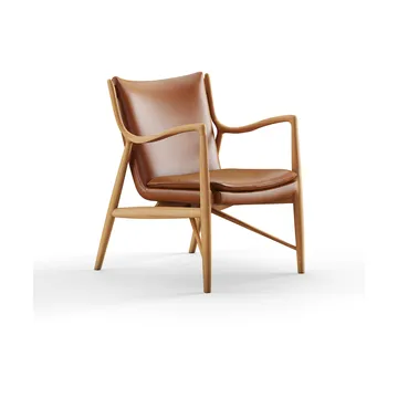 45 Chair fåtölj - Ek-nevada cognac NV2488S - House of Finn Juhl