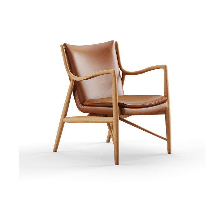 45 Chair fåtölj - Ek-nevada cognac NV2488S - House of Finn Juhl
