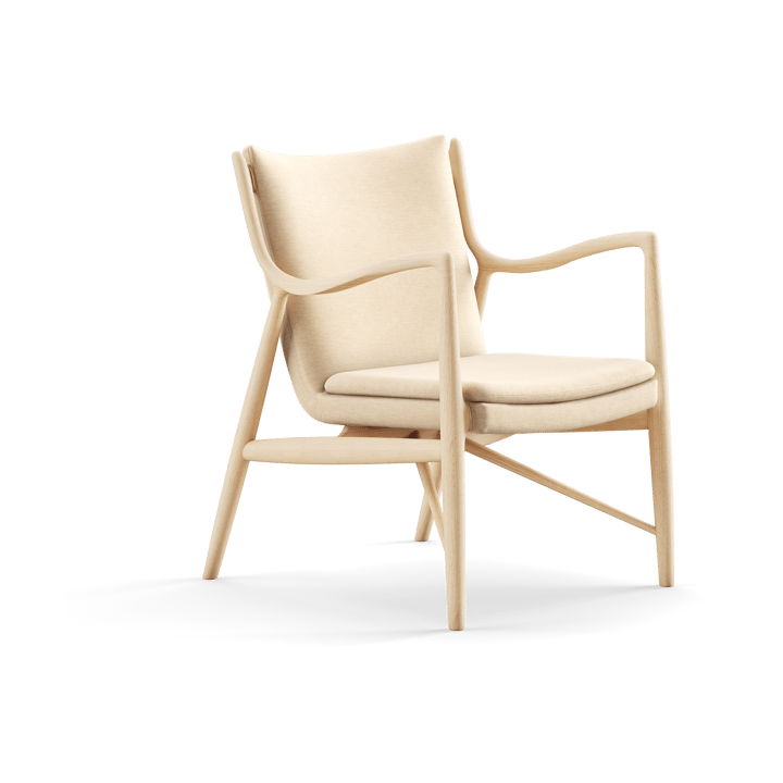 45 Chair fåtölj - Ljus ek-watercolour soft linen - House of Finn Juhl