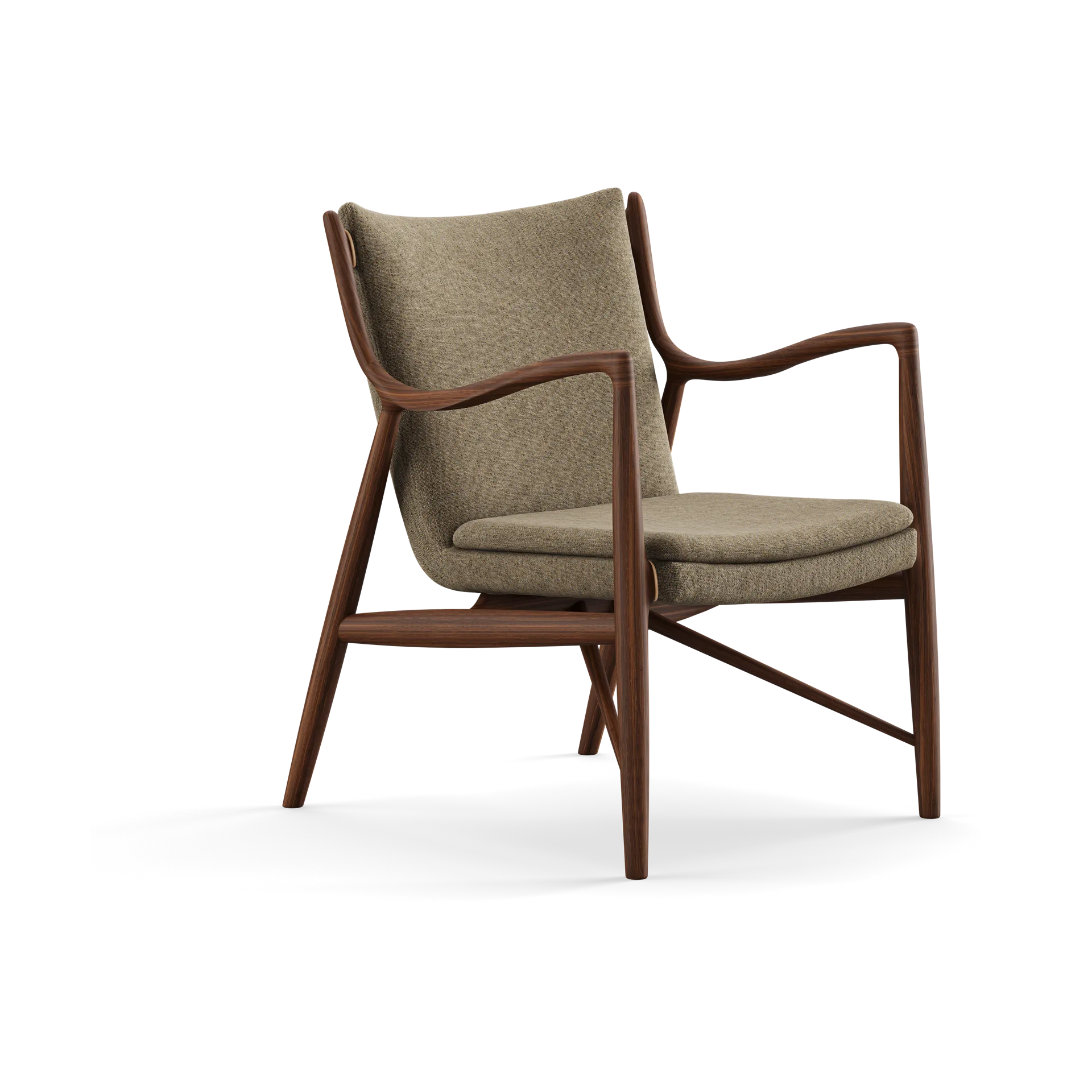 45 Chair fåtölj, Valnöt-hallingdal 227 House of Finn Juhl