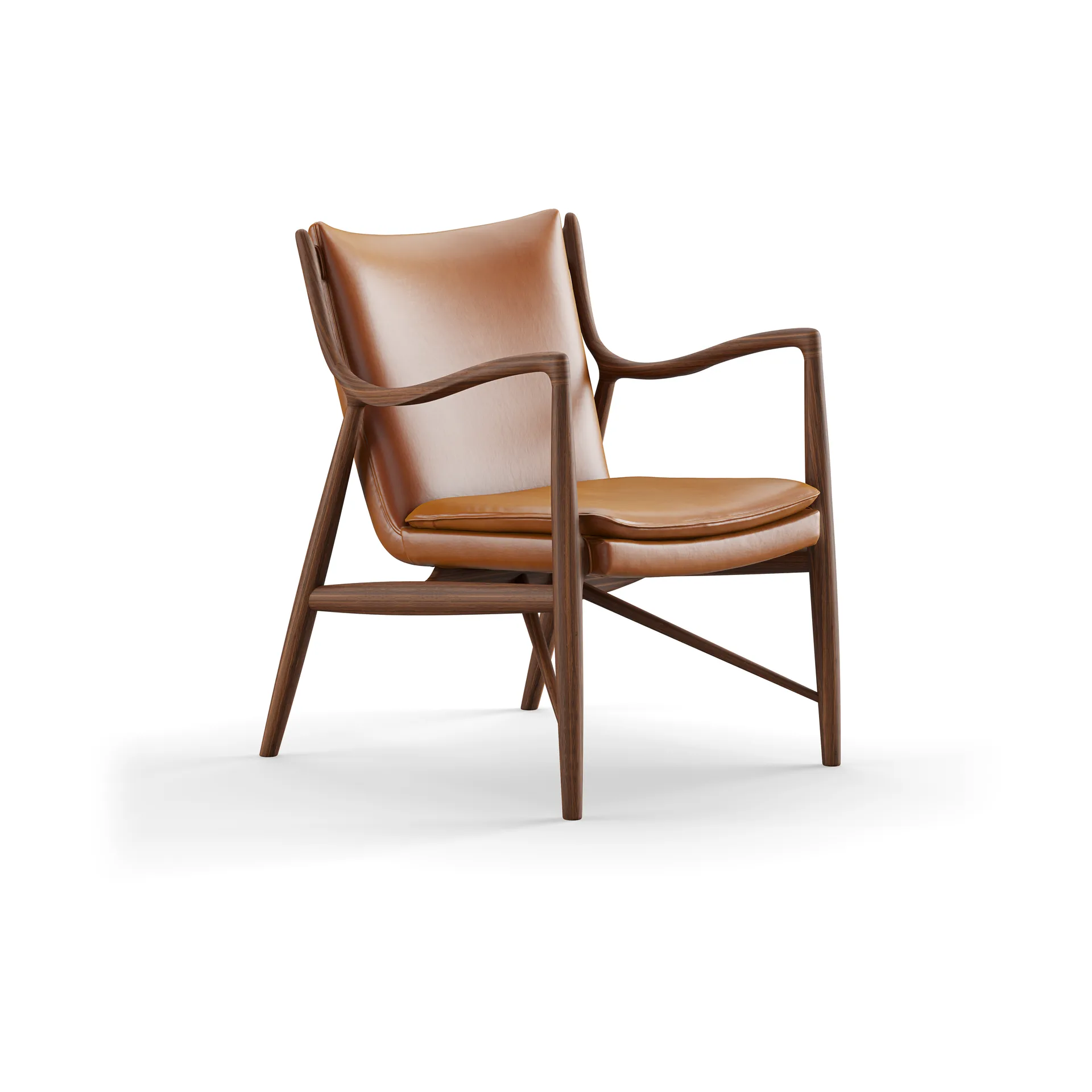 45 Chair fåtölj, Valnöt-nevada cognac NV2488S House of Finn Juhl