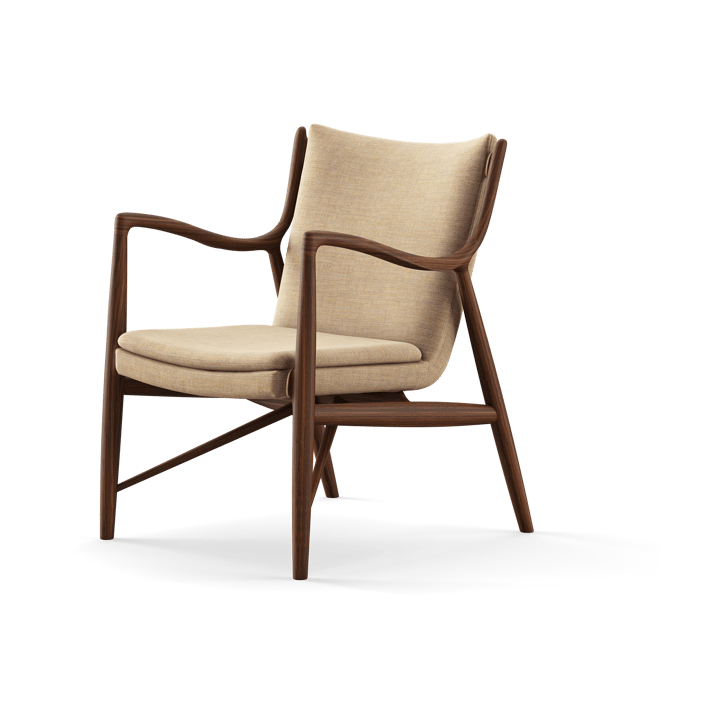 45 Chair fåtölj - Valnöt-upholstered remix 242 - House of Finn Juhl