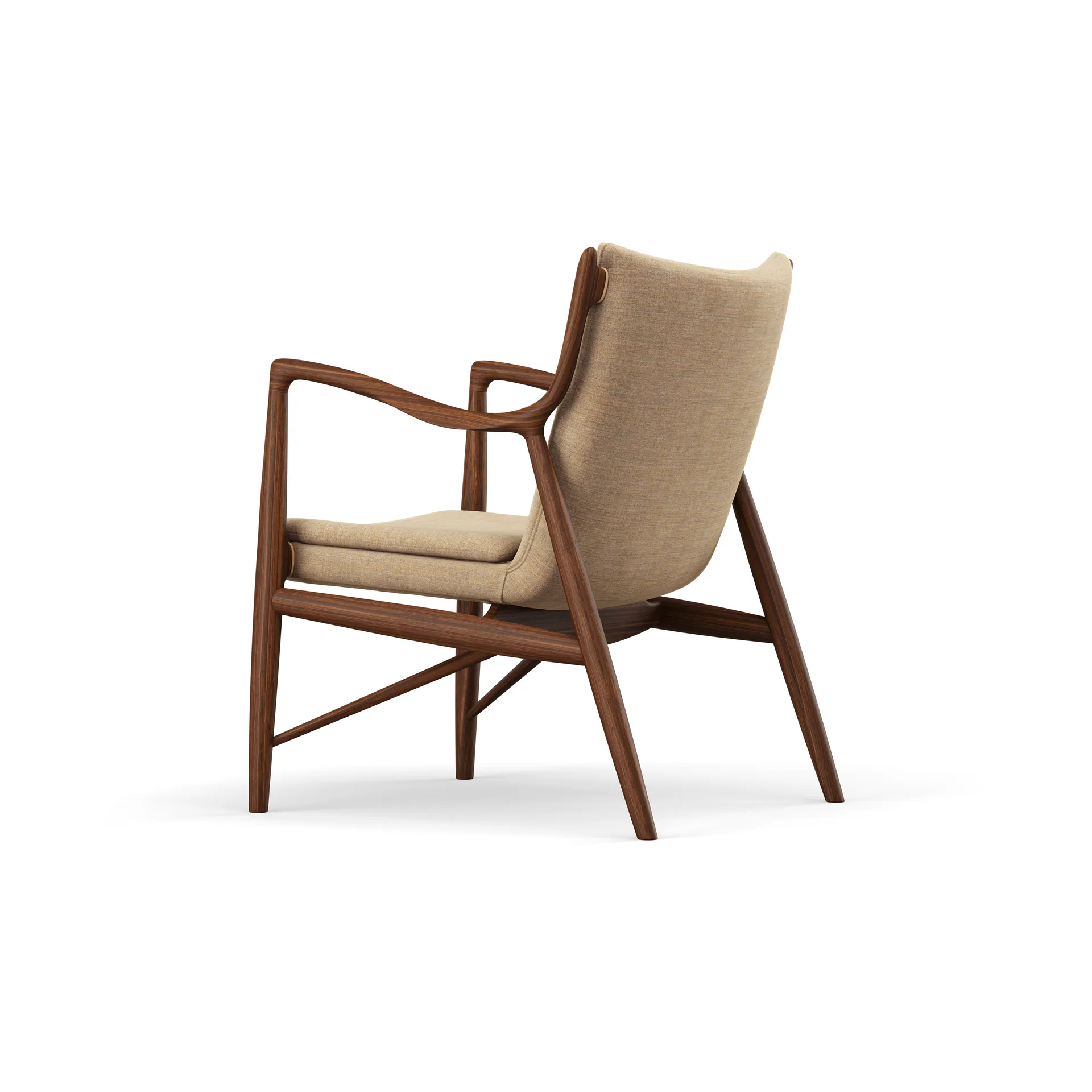 45 Chair fåtölj, Valnöt-upholstered remix 242 House of Finn Juhl