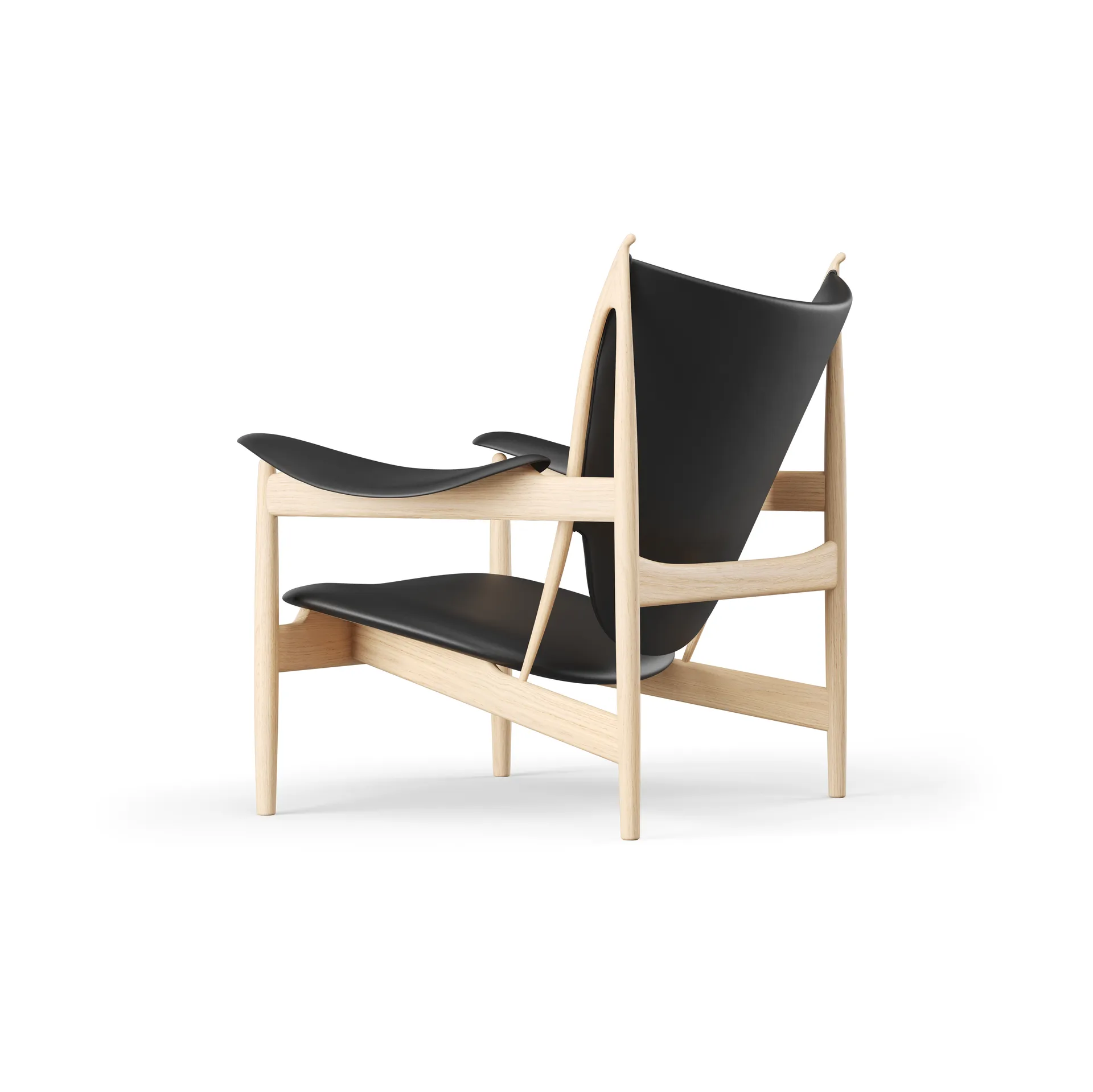 Chieftain chair fåtölj, Ljus ek-nevada black NV0500S House of Finn Juhl