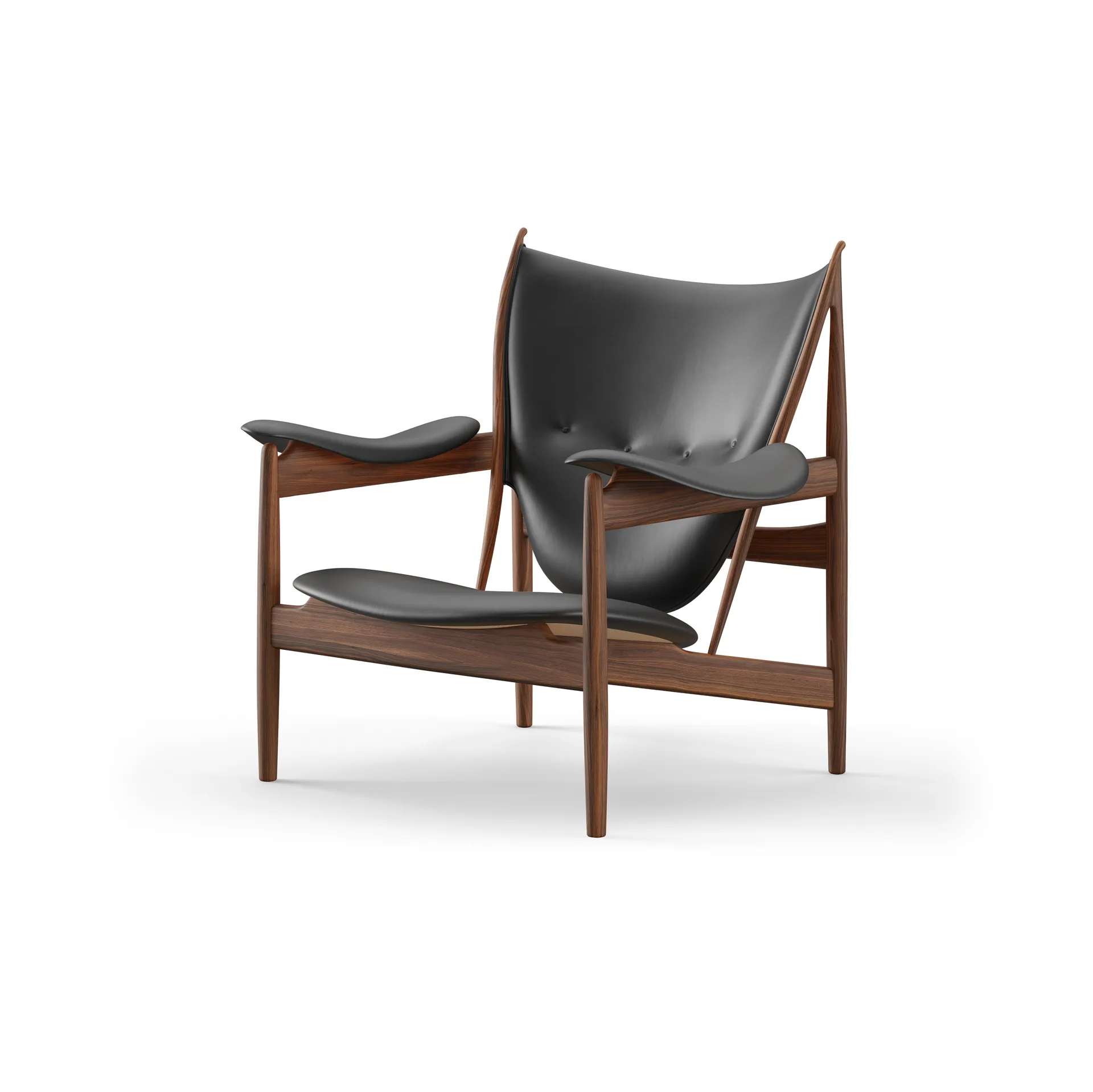Chieftain chair fåtölj, Valnöt-Nevada Black NV0500S House of Finn Juhl