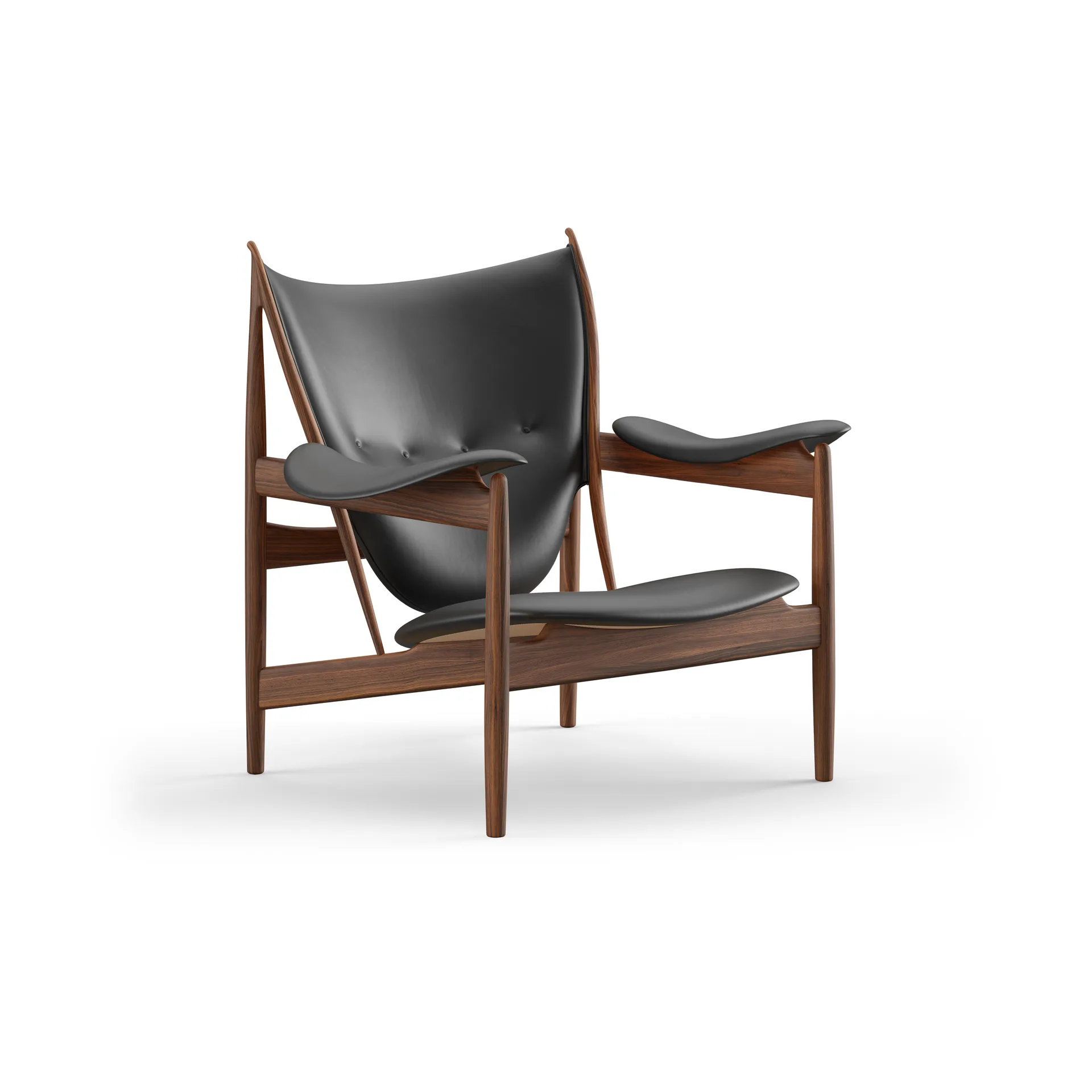 Chieftain chair fåtölj, Valnöt-nevada black NV0500S House of Finn Juhl