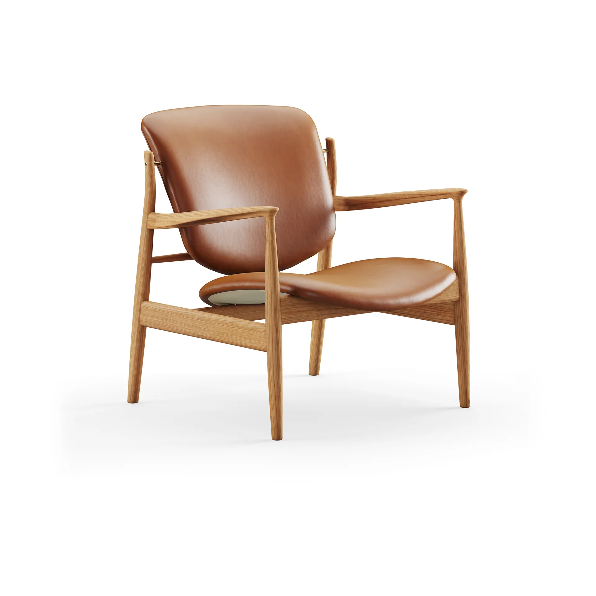 France Chair, Ek-nevada cognac NV2488S House of Finn Juhl
