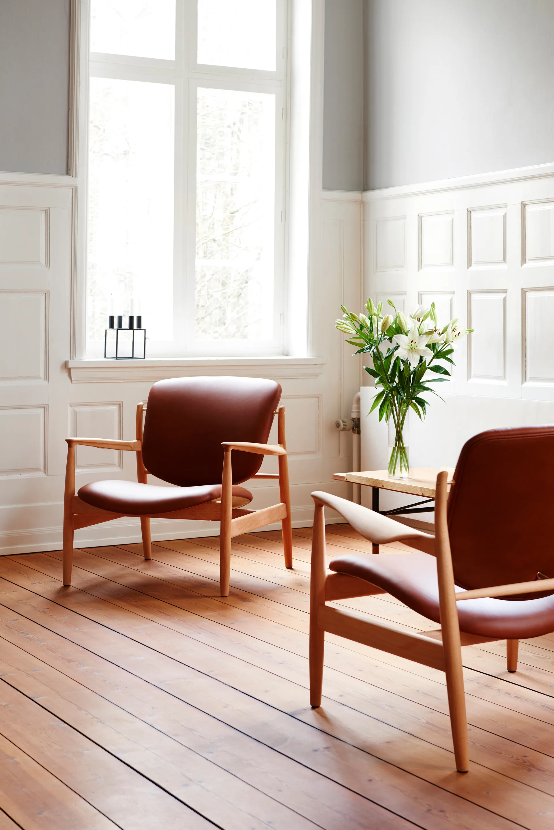 France Chair, valnöt-nevada cognac NV2488S House of Finn Juhl