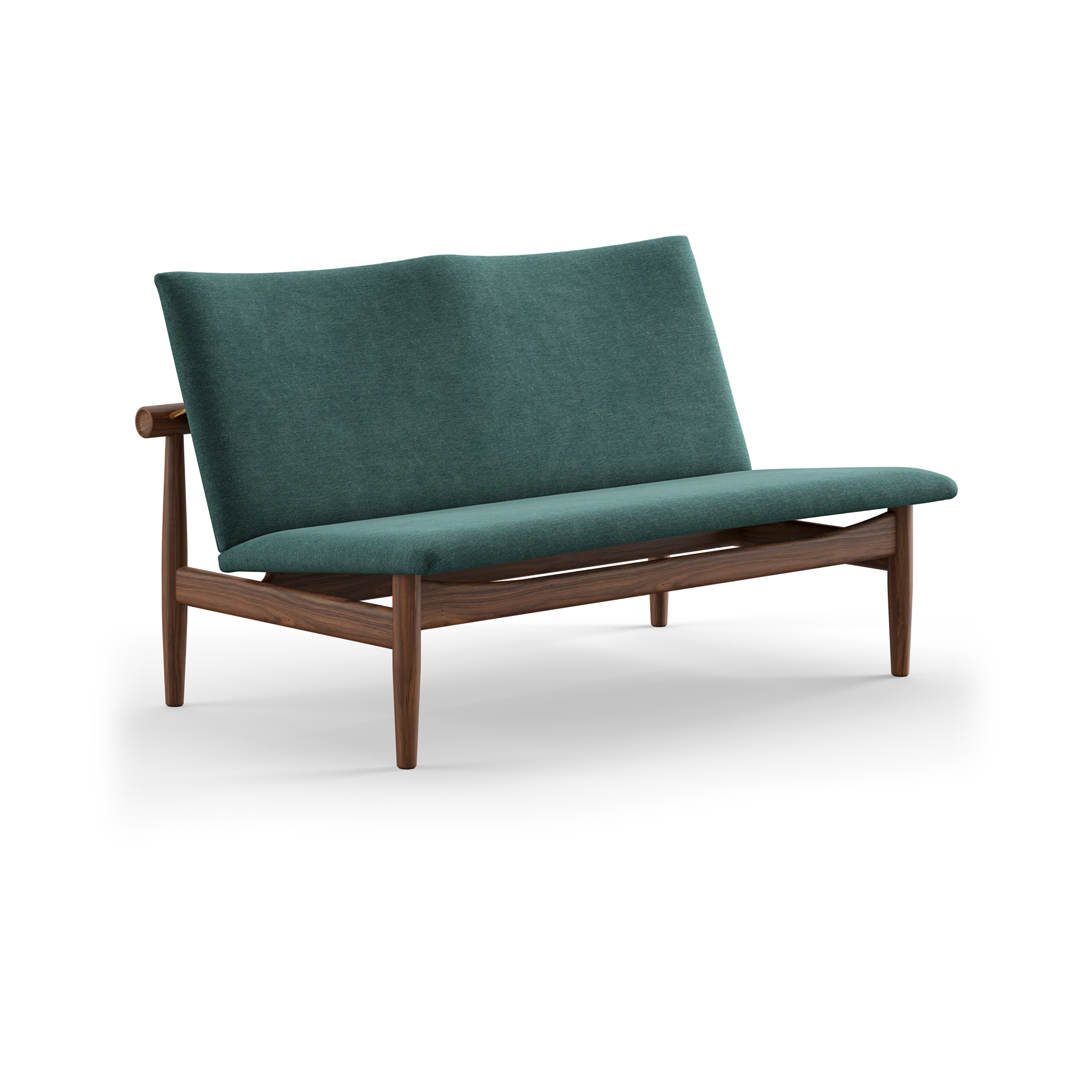 Japan soffa 2-sits, Valnöt-watercolour cast iron House of Finn Juhl