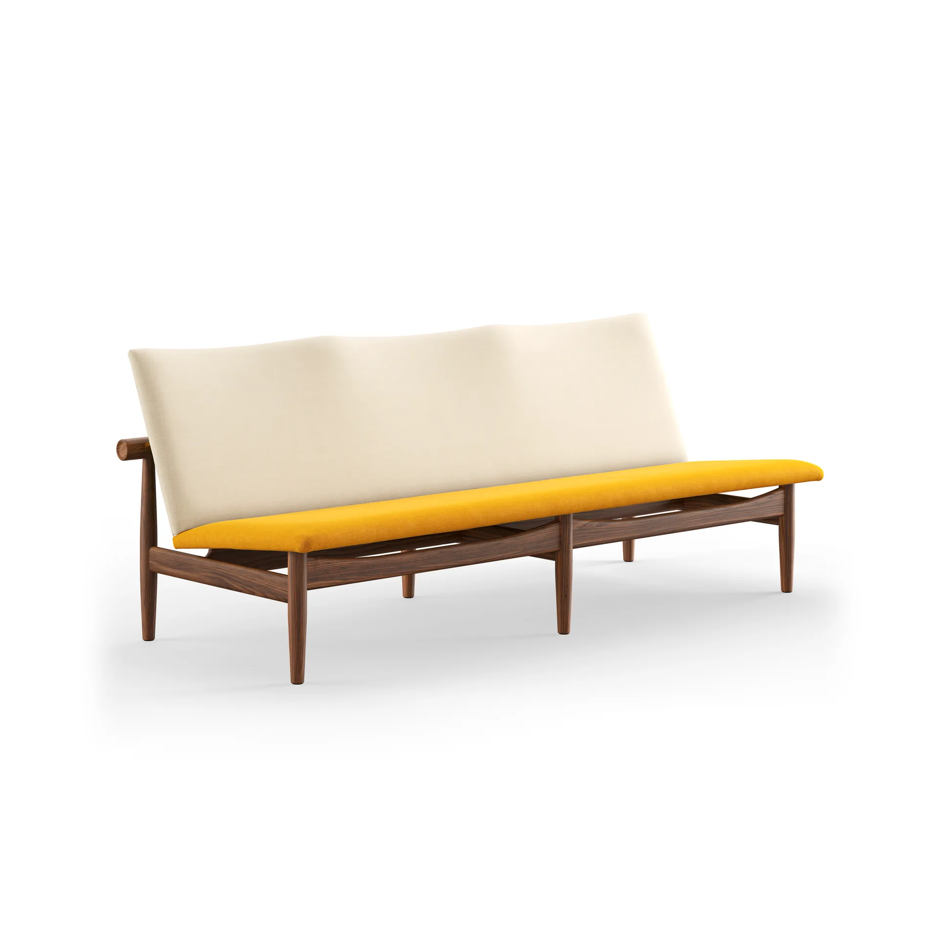 Japan soffa 3-sits, Valnöt-hallingdal 100/457 House of Finn Juhl