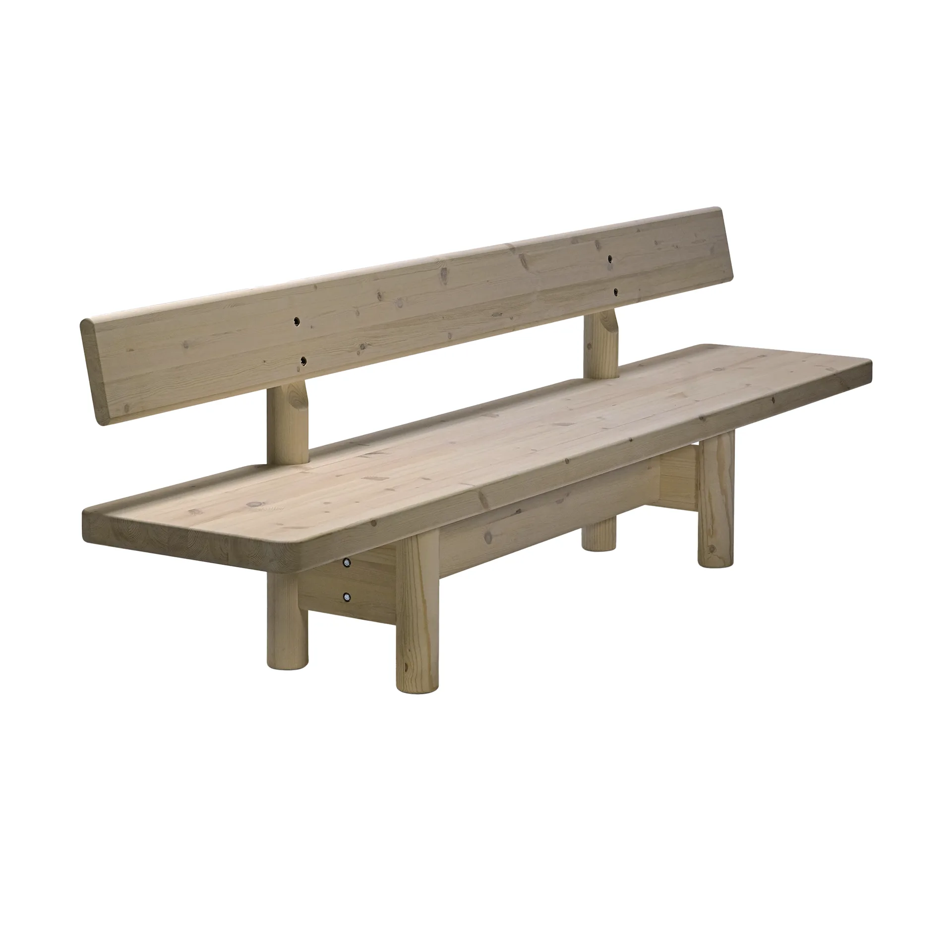 Nordsø bänk med ryggstöd 250 cm, Furu House of Finn Juhl
