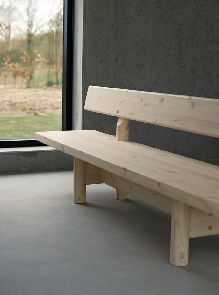 Nordsø bänk med ryggstöd 250 cm, Furu House of Finn Juhl