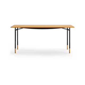 Nyhavn desk skrivbord utan skrivbordslådor - Ek-svarta ben - House of Finn Juhl