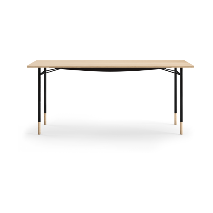 Nyhavn desk skrivbord utan skrivbordslådor, Ljus ek-svarta ben House of Finn Juhl