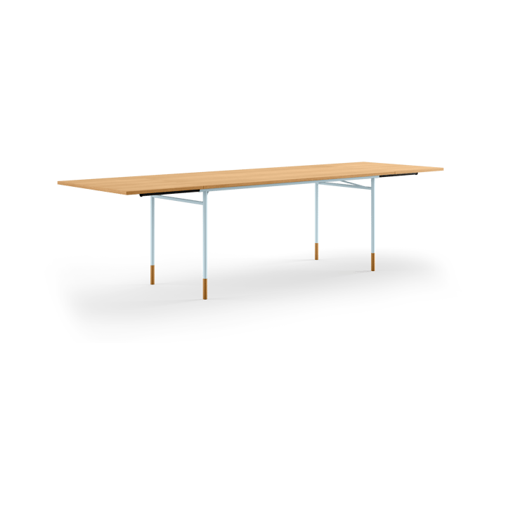 Nyhavn Dining Table matbord med klaffar - Ek-ljusblå ben - House of Finn Juhl