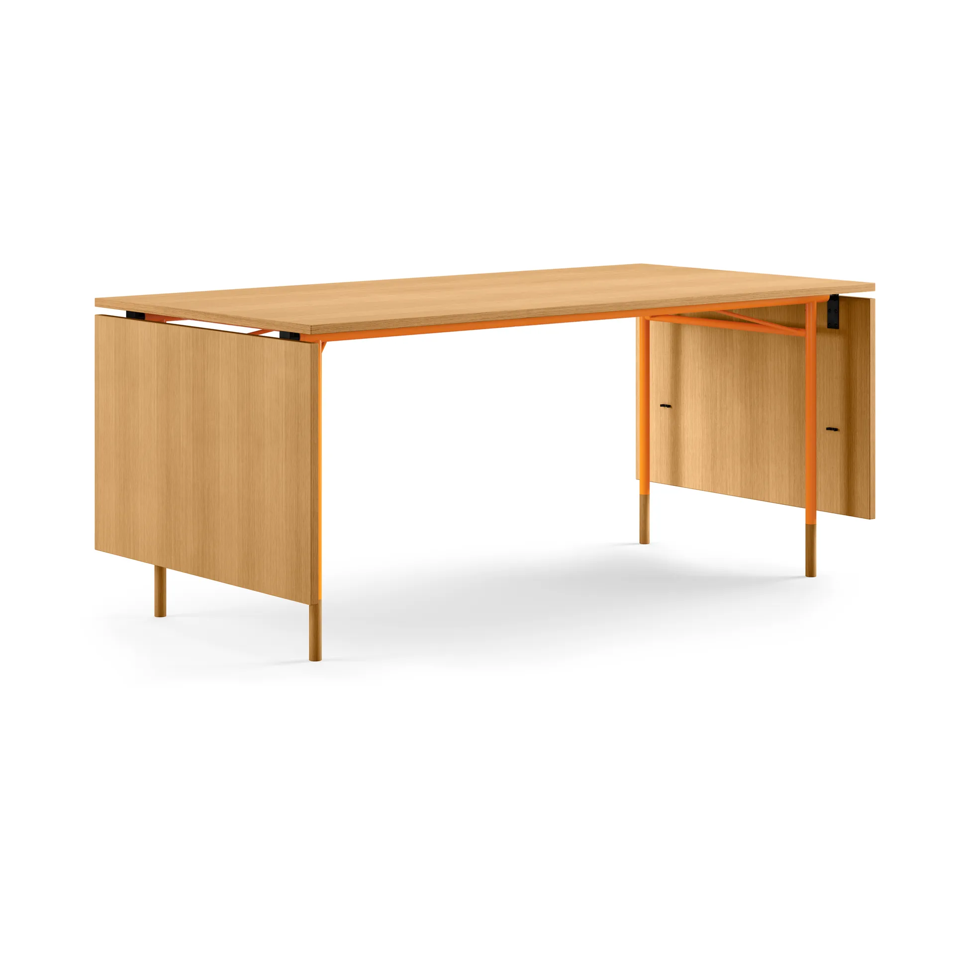 Nyhavn Dining Table matbord med klaffar, Ek-orangea ben House of Finn Juhl