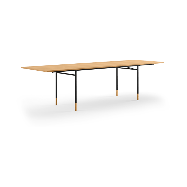 Nyhavn Dining Table matbord med klaffar, Ek-svarta ben House of Finn Juhl