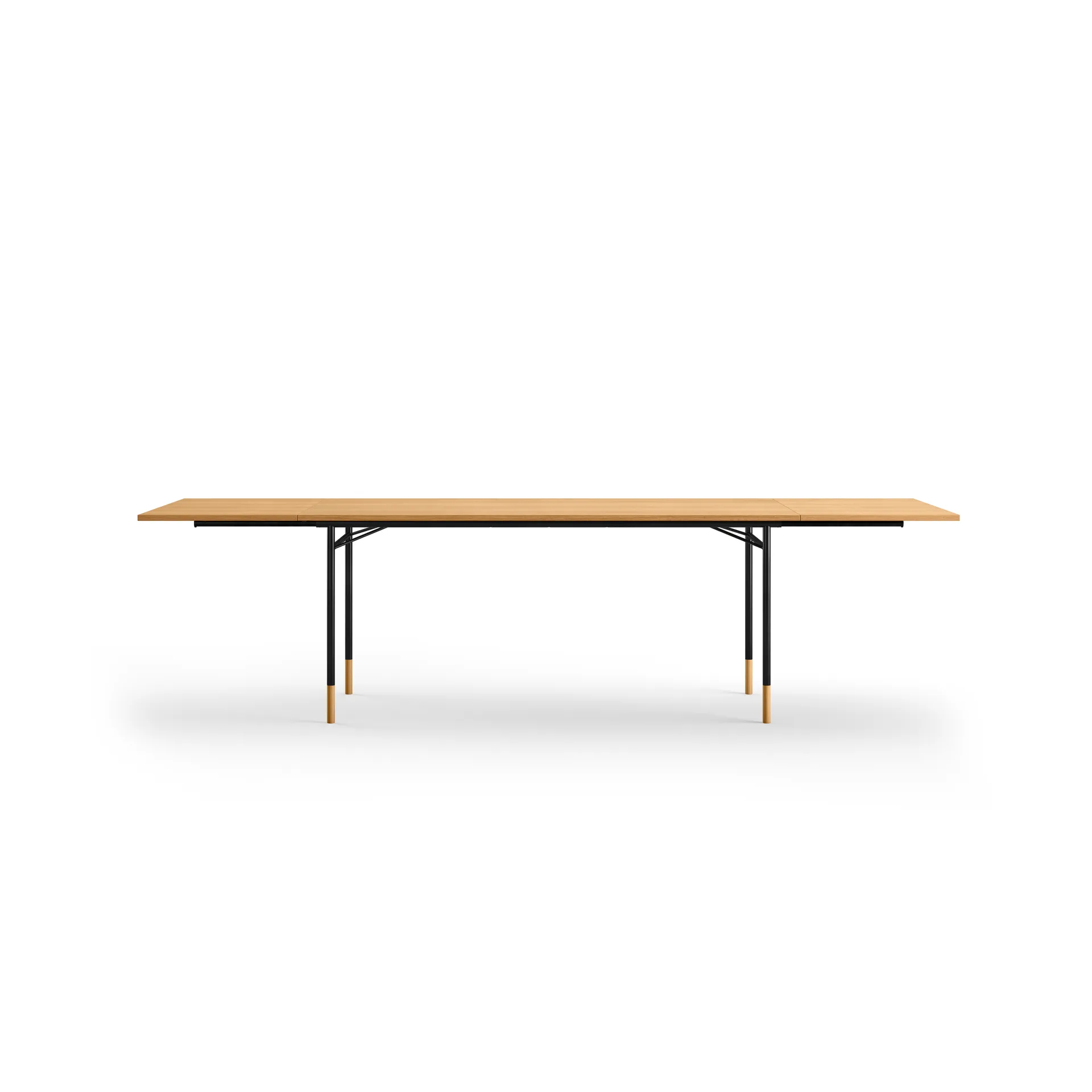 Nyhavn Dining Table matbord med klaffar, Ek-svarta ben House of Finn Juhl
