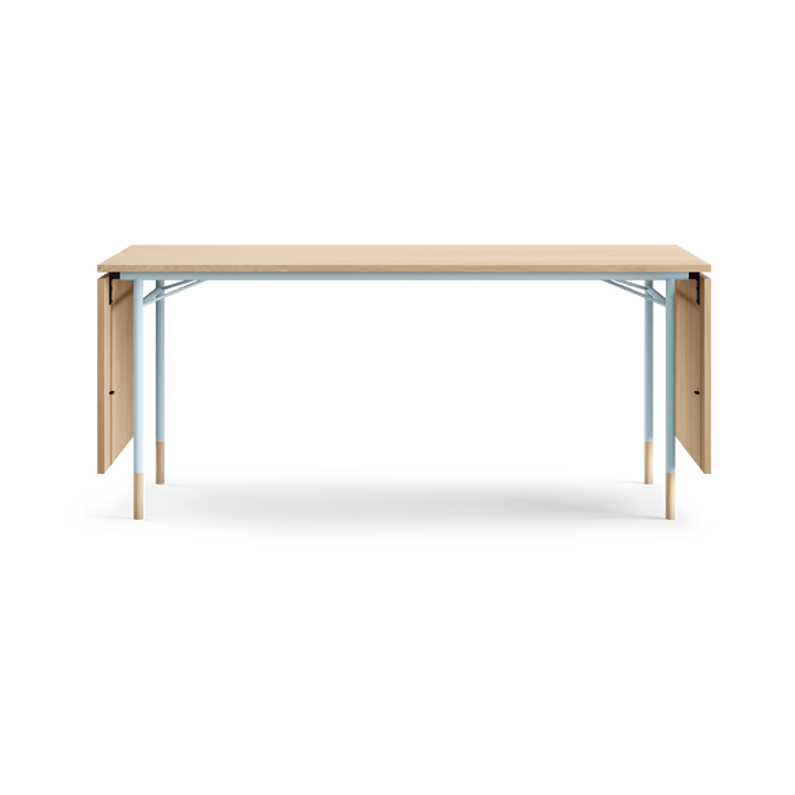 Nyhavn Dining Table matbord med klaffar, Ljus ek-ljusblå ben House of Finn Juhl