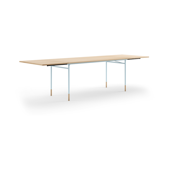 Nyhavn Dining Table matbord med klaffar - Ljus ek-ljusblå ben - House of Finn Juhl